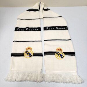 Real Madrid Mens Embroidered Scarf